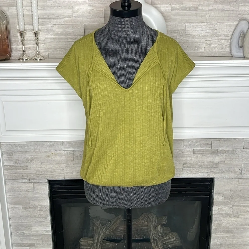 PrAna Ocupas Popover Top Size XS Green - Picture 1 of 6